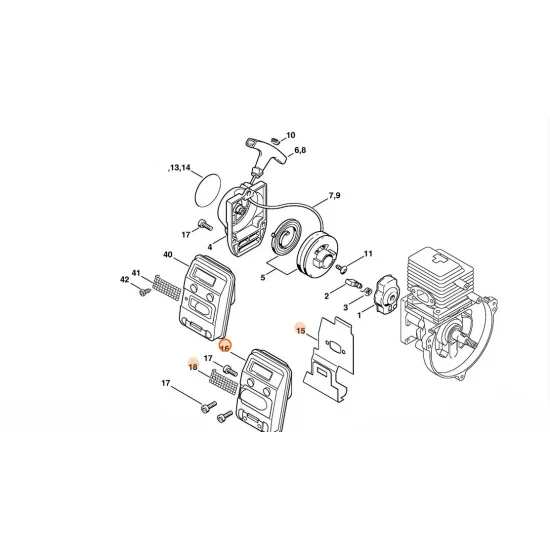 STIHL  Tłumik wydechu spalin 4137 140 0602